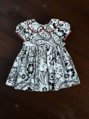 Maria Elena Black and White Dress Size 2T